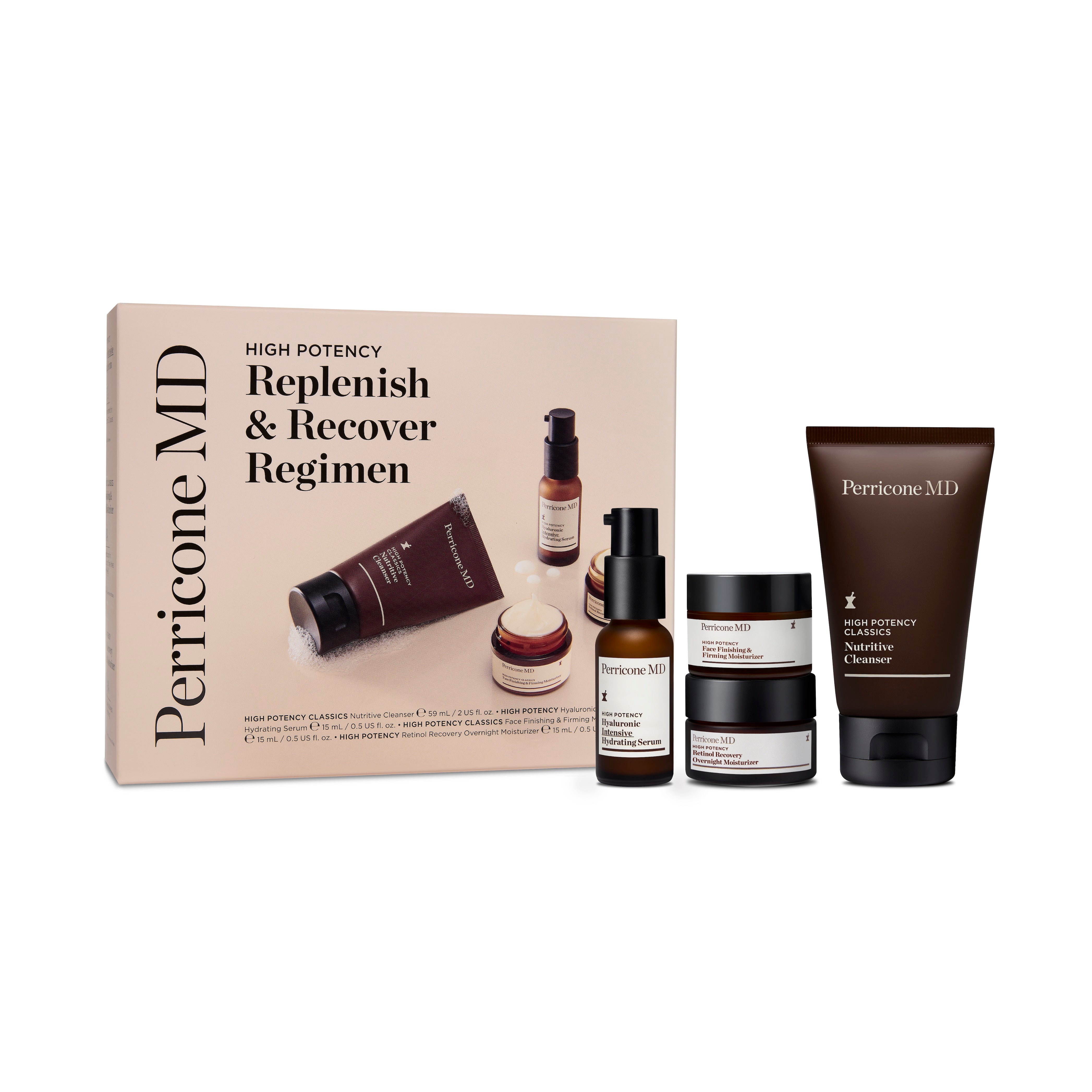 HIGH POTENCY Replenish & Recover Regimen Set da 4 prodotti minisize