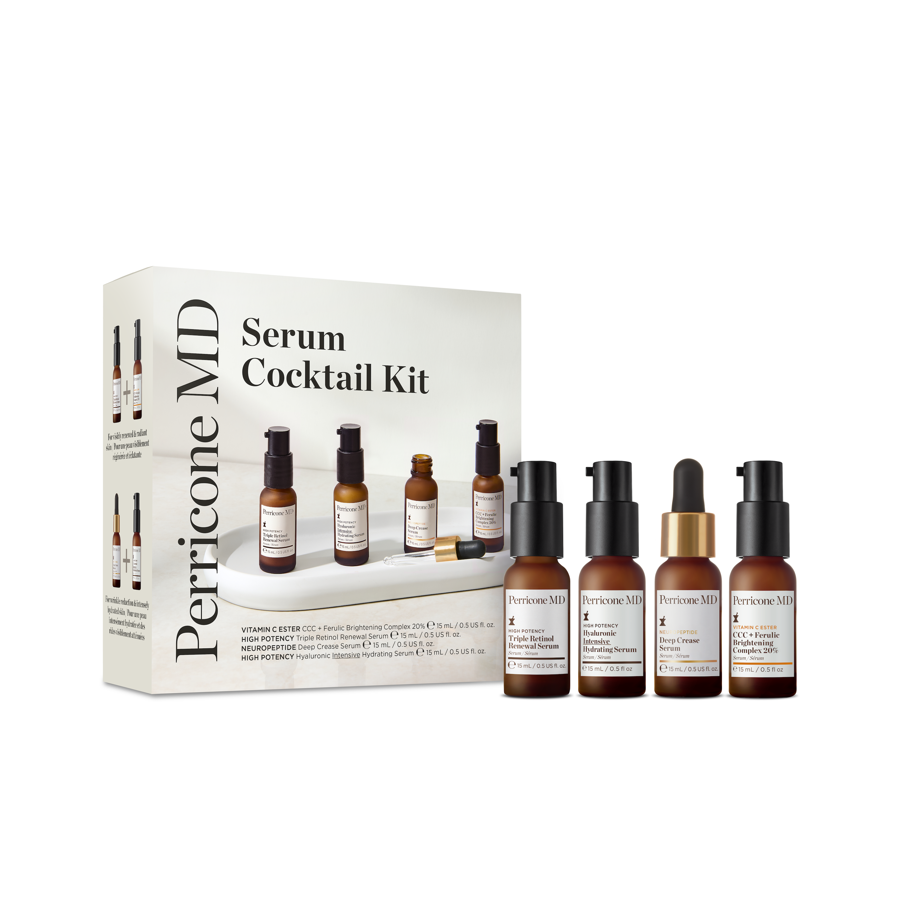 SERUM COCKTAIL KIT Discovery Set 4 Sieri Bestseller minisize da 15ml
